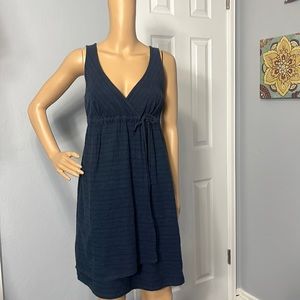 Patagonia Island Hemp Chambray Stripe Sundress in Navy